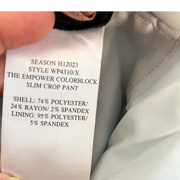 WILDFANG The Empower Colorblock Slim Crop Pant Size 16 - Picture 5 of 5